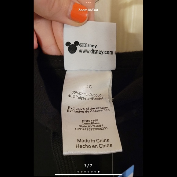 Mickey Mouse Disney Hoodie - Picture 7 of 7